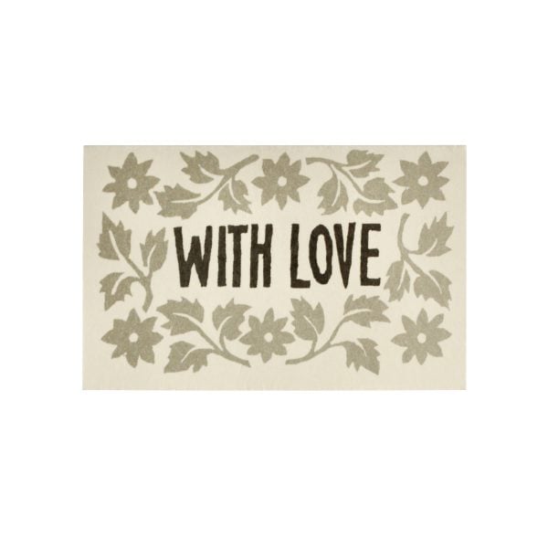 Tiny Gift Card in Black and Grey by Cambridge Imprint