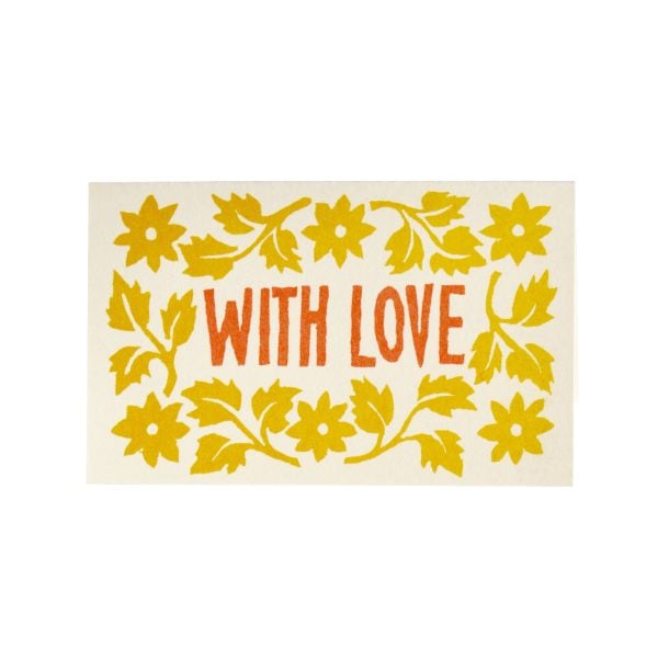 Tiny Gift Cards in Red and Yellow by Cambridge Imprint