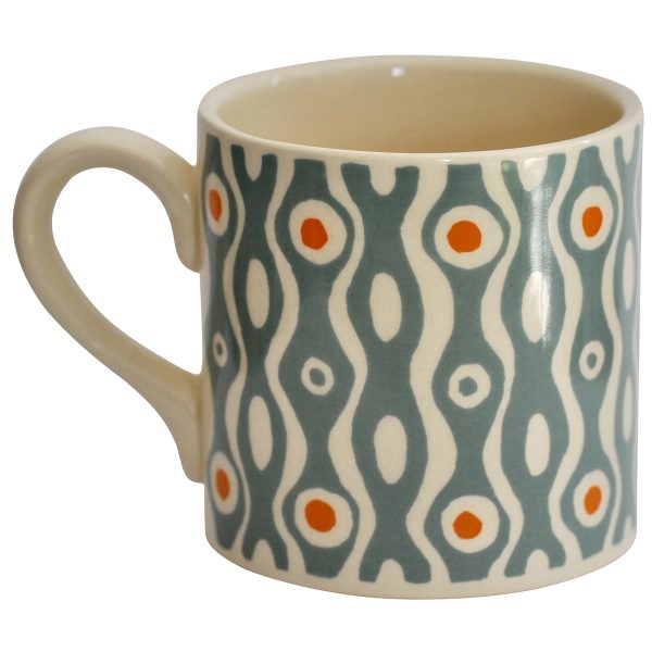 Cambridge Imprint Patterned Creamware Mug