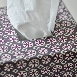 Cambridge Imprint Tissue Box Cover - detail