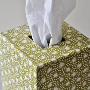 Cambridge Imprint Tissue Box Cover - detail