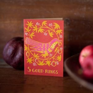Five Gold Rings Card by Cambridge Imprint