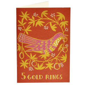 Pack of Ten Cards Five Gold Rings