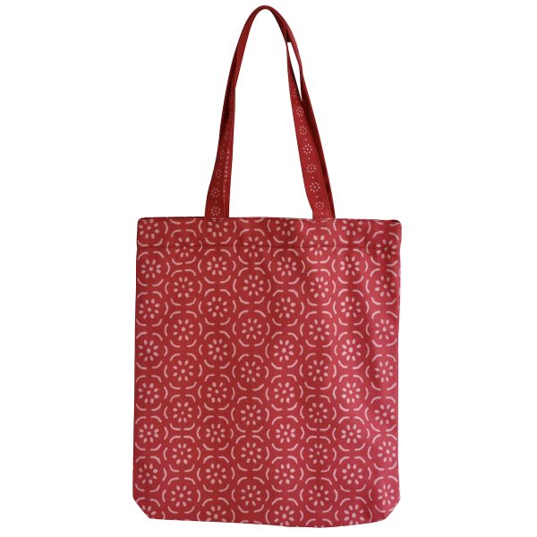 Cambridge Imprint Patterned Cotton Book Bag