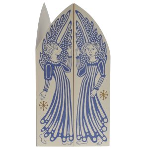 Extra-special Choir of Angels triptych card by Cambridge Imprint