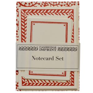 Set of Notecards and Envelopes Large Stars Magenta