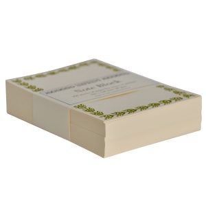 Refill Block of Bordered Notes in Bawden Green