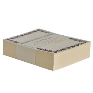 Refill Block of Bordered Notes in Elderberry