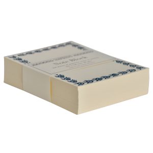 Refill Block of Bordered Notes in Kingfisher
