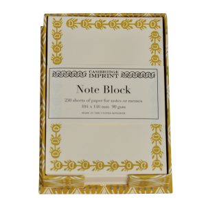 Note Holder in Selvedge Mustard
