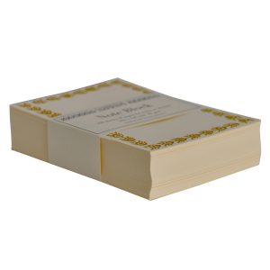 Refill Block of Bordered Notes in Mustard