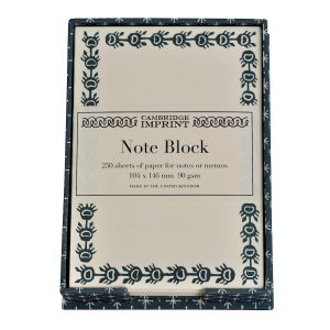 Note Holder in Little Stars Petrol