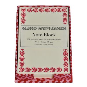 Note Holder in Kelp Raspberry Ripple