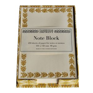 Note Holder in Selvedge Mustard
