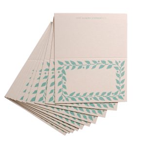 Pack of Twelve Aquamarine Place Cards