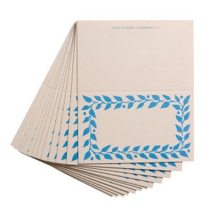 Pack of Twelve Bright Blue Place Cards