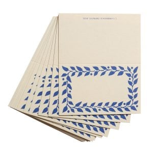 Pack of Twelve Scumble Blue Place Cards