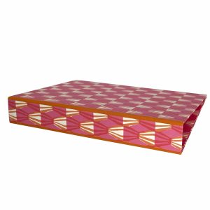 Ring Binder — Threadwork Pink and Orange