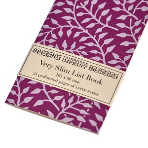 Very Slim List Book