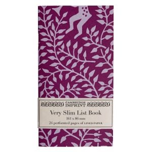 Very Slim List Book Dancing Hare Violet