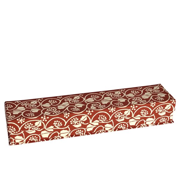 Pen Box in Small Ivy Stripe Russet - Cambridge Imprint