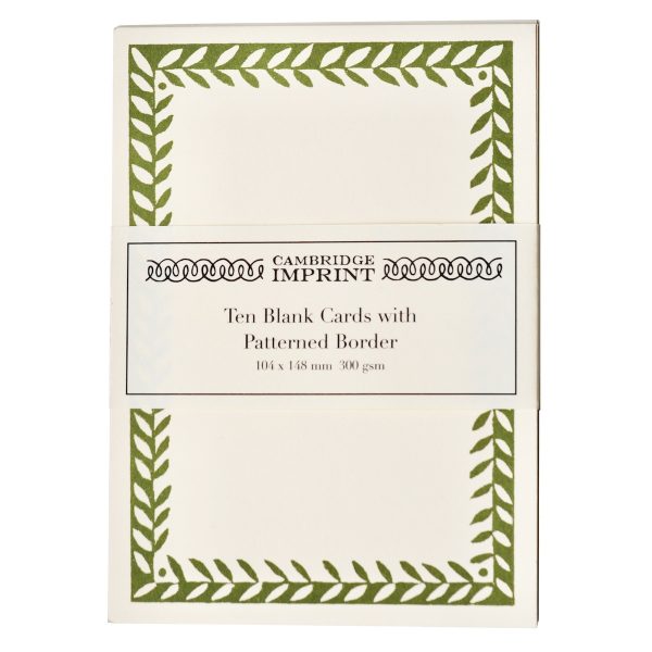 Postcard with Sage Green border by Cambridge Imprint