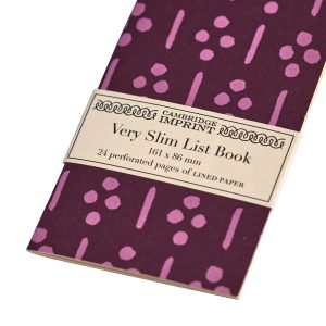 Very Slim List Book