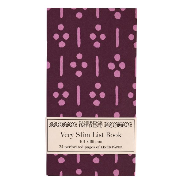 Very Slim List Book