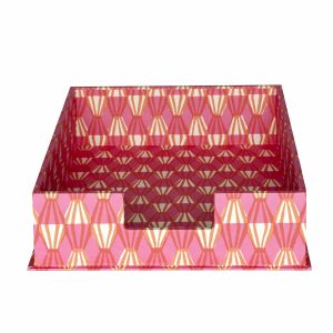 Letter Tray — Threadwork Pink and Orange