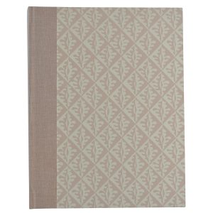 Patterned Album Oak Leaves Pale Pink (Portrait Format)
