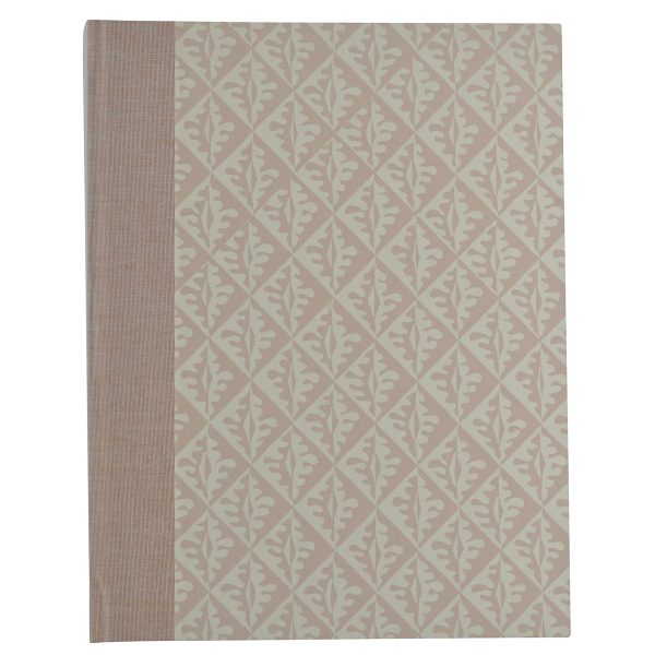 Photograph Album in Oak Leaves Pale Pink