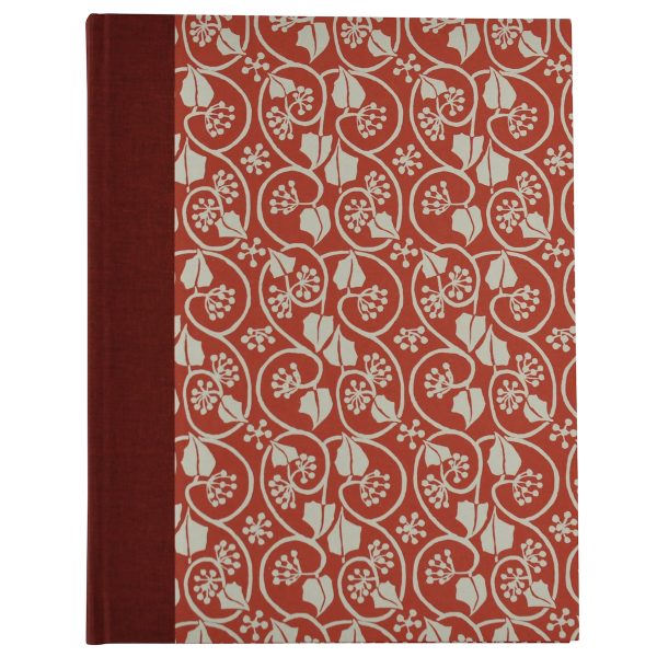 Photograph Album in Small Ivy Stripe Red