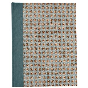 Patterned Album Sea Urchin Sky and Cocoa (Portrait Format)