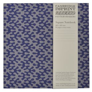 Square Notebook with Lined Paper in Kelp Blueberry