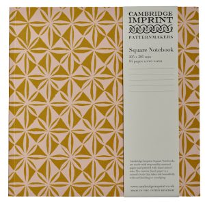 Square Notebook with Lined Paper in Windmill Pink Sand