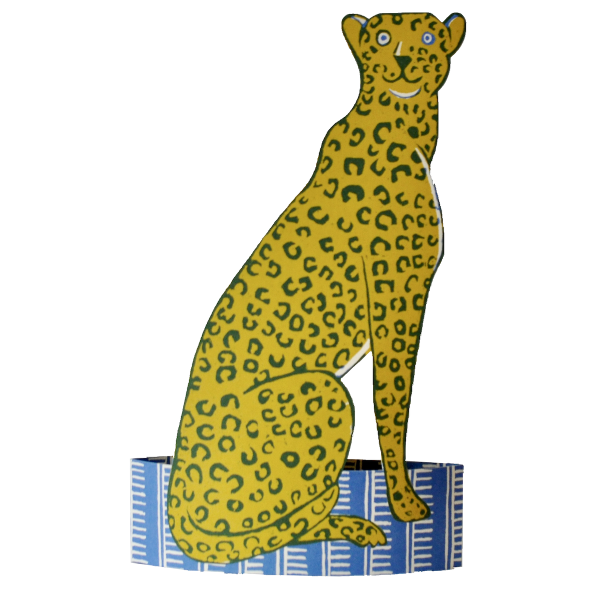 Giant Mantelpiece Menagerie Card: The Cheetah by Cambridge Imprint