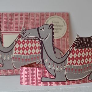 Giant Mantelpiece Menagerie Card: The Camel by Cambridge Imprint