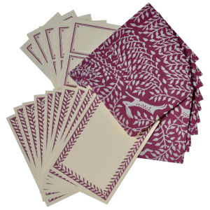 Notecard Set in Violet by Cambridge Imprint