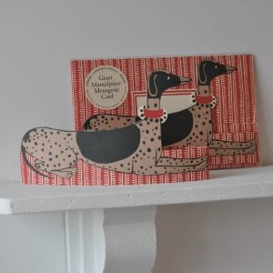 Giant Mantelpiece Menagerie Card: The Dog by Cambridge Imprint