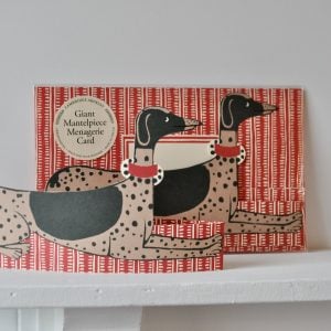Giant Mantelpiece Menagerie Card: The Dog by Cambridge Imprint