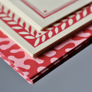 Notecard Set in Raspberry by Cambridge Imprint - detail