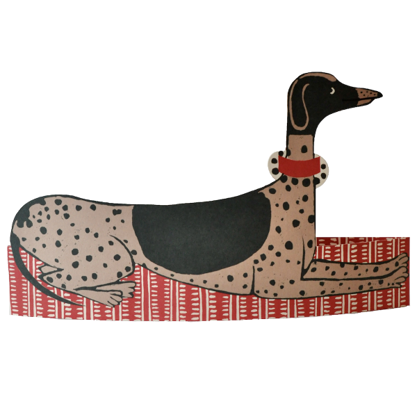 Giant Mantelpiece Menagerie Card: The Dog by Cambridge Imprint