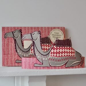 Giant Mantelpiece Menagerie Card: The Camel by Cambridge Imprint