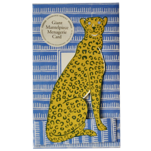 Giant Mantelpiece Menagerie Card: The Cheetah by Cambridge Imprint