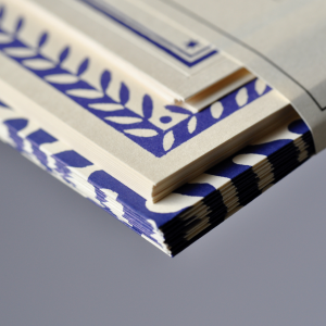 Notecard Set in French Ultramarine by Cambridge Imprint—detail