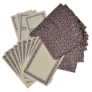 Notecard Set in Elderberry by Cambridge Imprint
