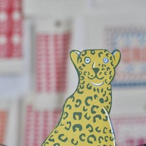 Cambridge Imprint Mantelpiece Menagerie Cards: The Cheetah
