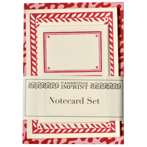 Set of Notecards and Envelopes Kelp Raspberry Ripple