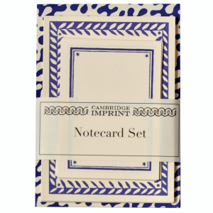 Set of Notecards and Envelopes Kelp French Ultramarine