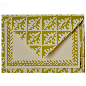 Notecard Set in Sap Green by Cambridge Imprint